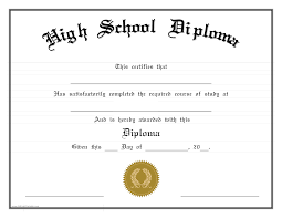 High School Diploma Edit Cert Highs 2 Pdf Easy To Download And