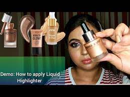glossy makeup liquid highlighter