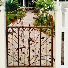 Iron Woodland Garden Gate Decorative