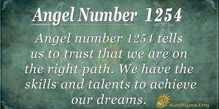 Angel Number 1254 Meaning | Meant to be, Angel, Angel number meanings