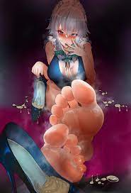 cum cum in shoe d.m. mo feet foot fetish foot focus sakuya izayoi  smelly feet soles tagme tagme (character) touhou 