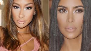 kim kardashian inspired makeup look