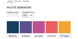 data viz color palette generator for