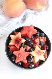 perfect summer fruit salad with honey