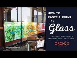How To Paste A Print On A Glass Panel
