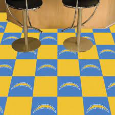 angeles chargers team carpet tiles