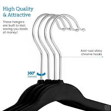 Maybe you would like to learn more about one of these? Baby Children Black Velvet Clothes Hangers Size 11 Wide Swivel Hook 30 Pack New Clothes Hangers Home Garden Worldenergy Ae