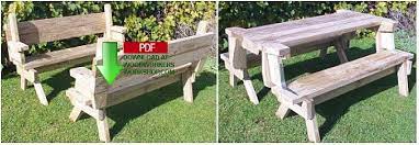 Folding Picnic Table And Bench Seat