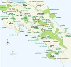 costa rica guide maps travel