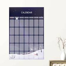 Dry Erase Calendar L Stick Wall