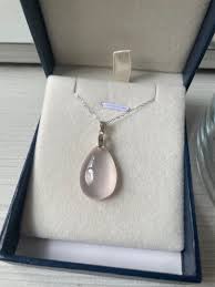 rose quartz necklace women s fashion