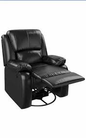 nissi black recliner single seater sofa