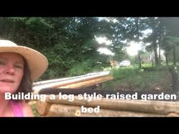 Building A Log House Style Garden Bed