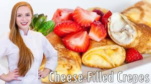cheese filled crepes russian