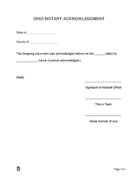 florida notary acknowledgement form pdf