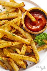 jicama fries in the air fryer crispy