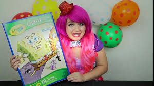 Happy thanksgiving from the spongebob squarepants crew! The Coloration Of Spongebob Squarepants Drawing A Giant Coloring Book Page Crayola Crayons Kimmi Kl Educational Child Channel Video Dailymotion