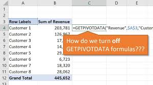 off getpivotdata for excel pivot tables