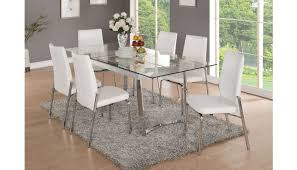 gerrit extendable glass modern dining table