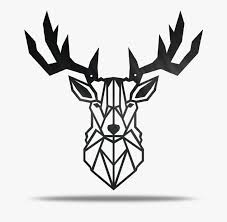 Geometric Deer Metal Wall Art Deer
