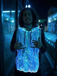 Light Up Hoodie Led Clothes Burning Man Clothing Cyberpunk Edm Outfit For Boys Ebay