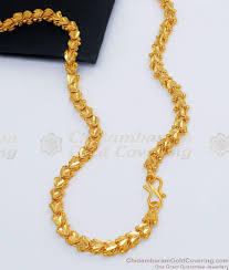 traditional kerala jasmine hearts chain