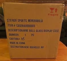 9 Ball Baseball Glass Display Case