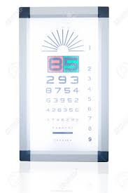 Eye Test Chart Vision Exam Optometrist Check Optical Examination
