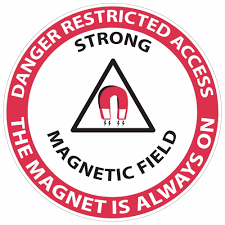 danger restricted access floor sticker