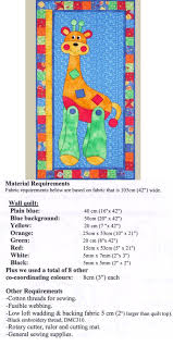 Fun Giraffe Quilt With Growth Chart Quilts Baby Quilts