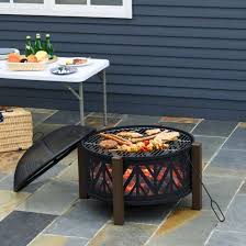 Outdoor Firepit Cooking Grill Set