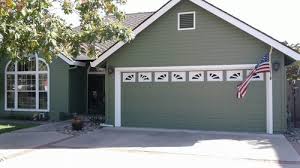 you paint your garage door to match the