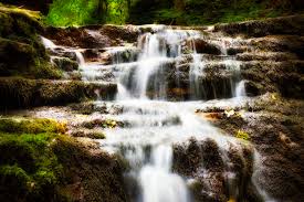 Dreamlike Waterfall In The Wutach Gorge