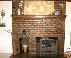 A Glazed Brick Fireplace Brick