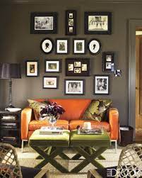 orange sofa contemporary living