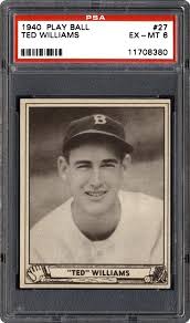 1942 boston red sox picture pack #nno ted williams. 1940 Play Ball Ted Williams Psa Cardfacts