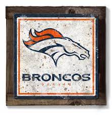 Denver Broncos Wall Art Metal Sign