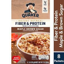 quaker fiber protein instant oatmeal