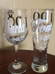 Wedding Wine Glasses Pilsner Glass