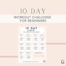 10 day workout challenge for beginners