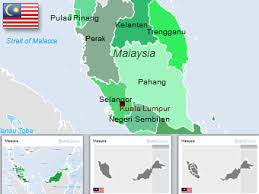 Malaysia States Map Powerpoint