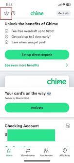 how to activate the chime card with and