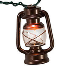 outdoor camping party string lights