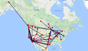 Compass Airlines Operates 66 Routes Between 44 Airports