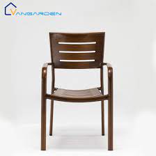 wooden finish outdoor furniture metal