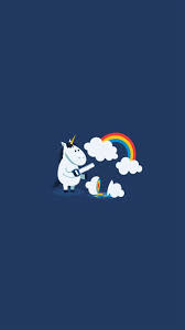 Unicorn Saw Clouds Rainbow Funny iPhone ...