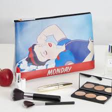 this snow white makeup bag gets how we