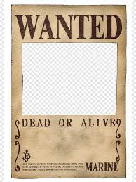 One Piece Wanted Poster, One Piece Wanted poster, png | PNGEgg