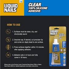 clear small projects silicone adhesive