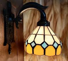 Handmade Stained Glass Wall Lamp